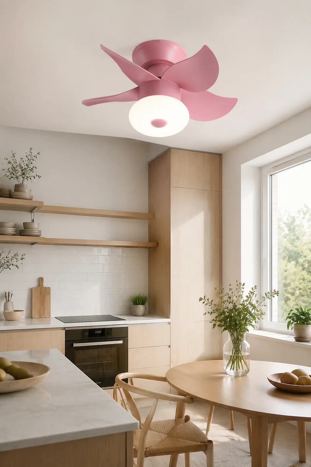 Morandi Deckenventilator mit Beleuchtung 5-Blatt, 3 Farben, ∅60CM - Lumpaz