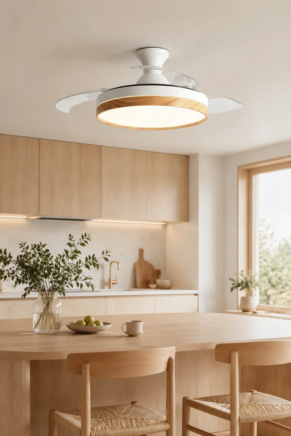 Morandi Deckenventilator mit Beleuchtung, 4 Farben, ∅91/107cm - Lumpaz