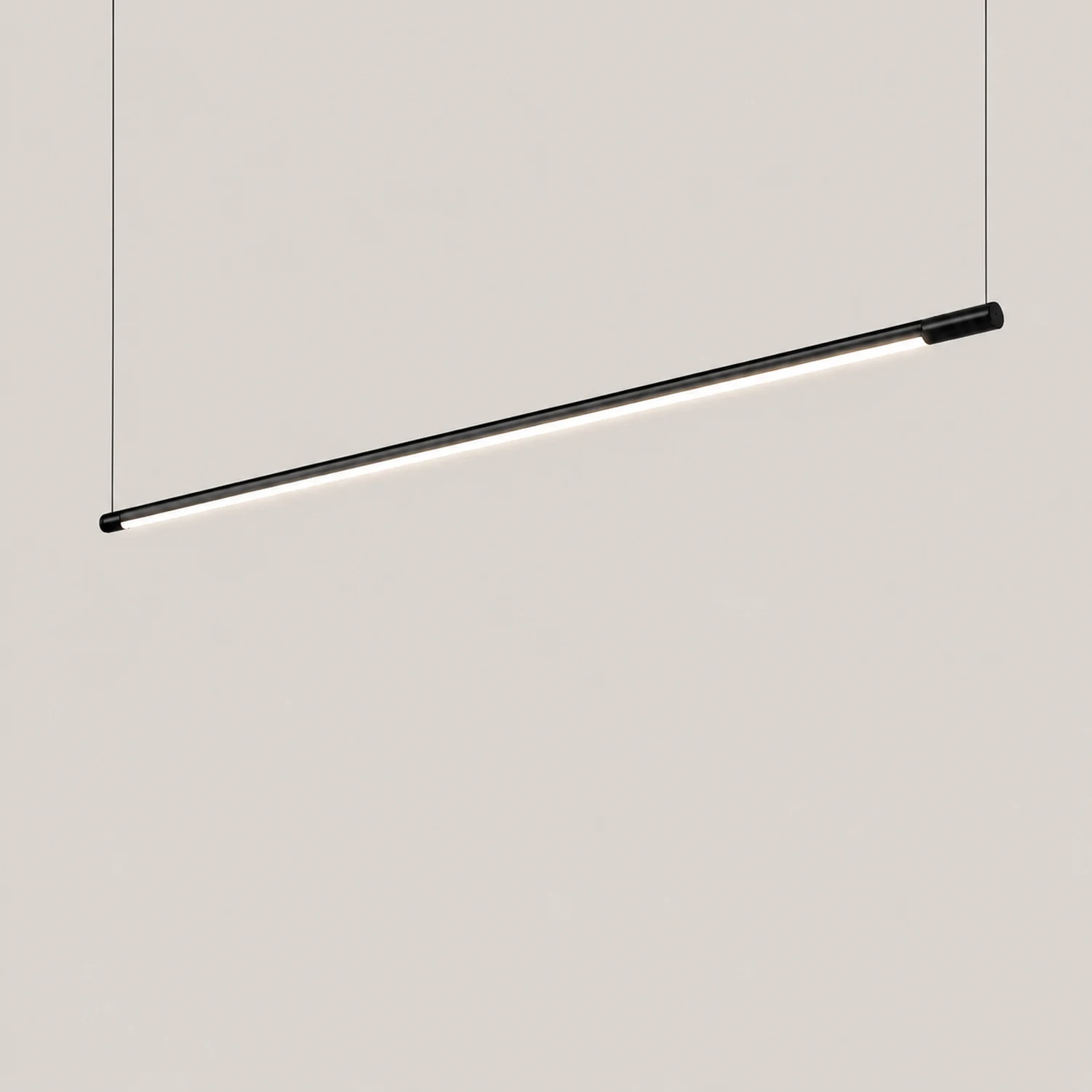 Edge Pendelleuchte Schwarz, 60/80/100/120/140CM Lang - Lumpaz
