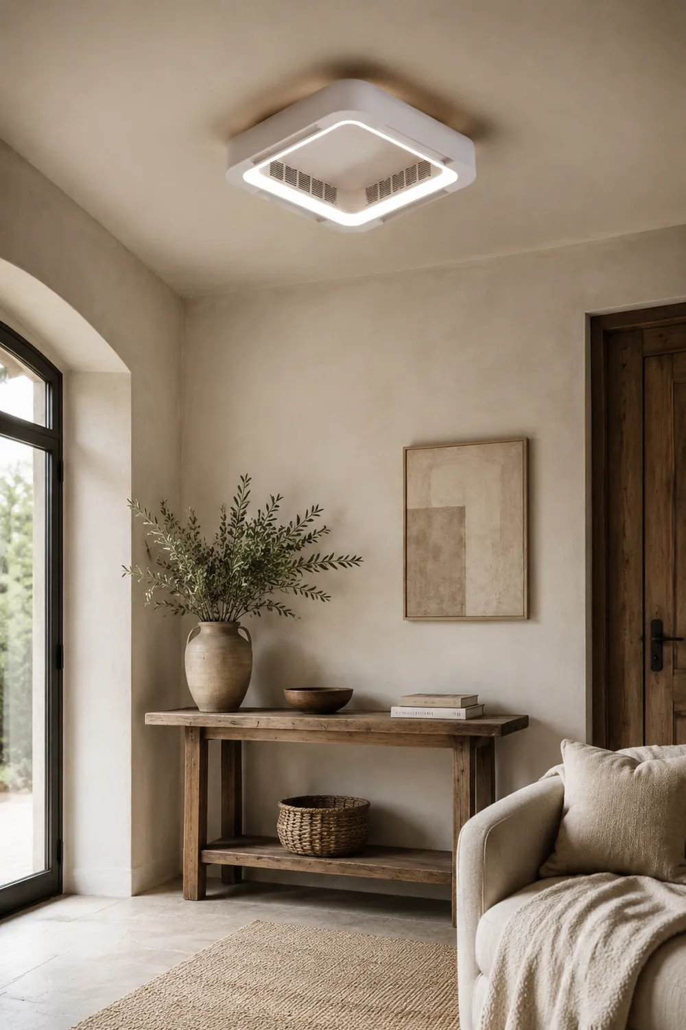 Quinn Deckenventilator mit Beleuchtung Weiß, 2 Stile, ∅58CM - Lumpaz