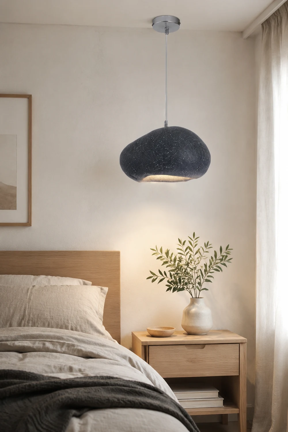 Byers Pendelleuchte Brot Form, 4 Farben, ∅ 35CM - Lumpaz