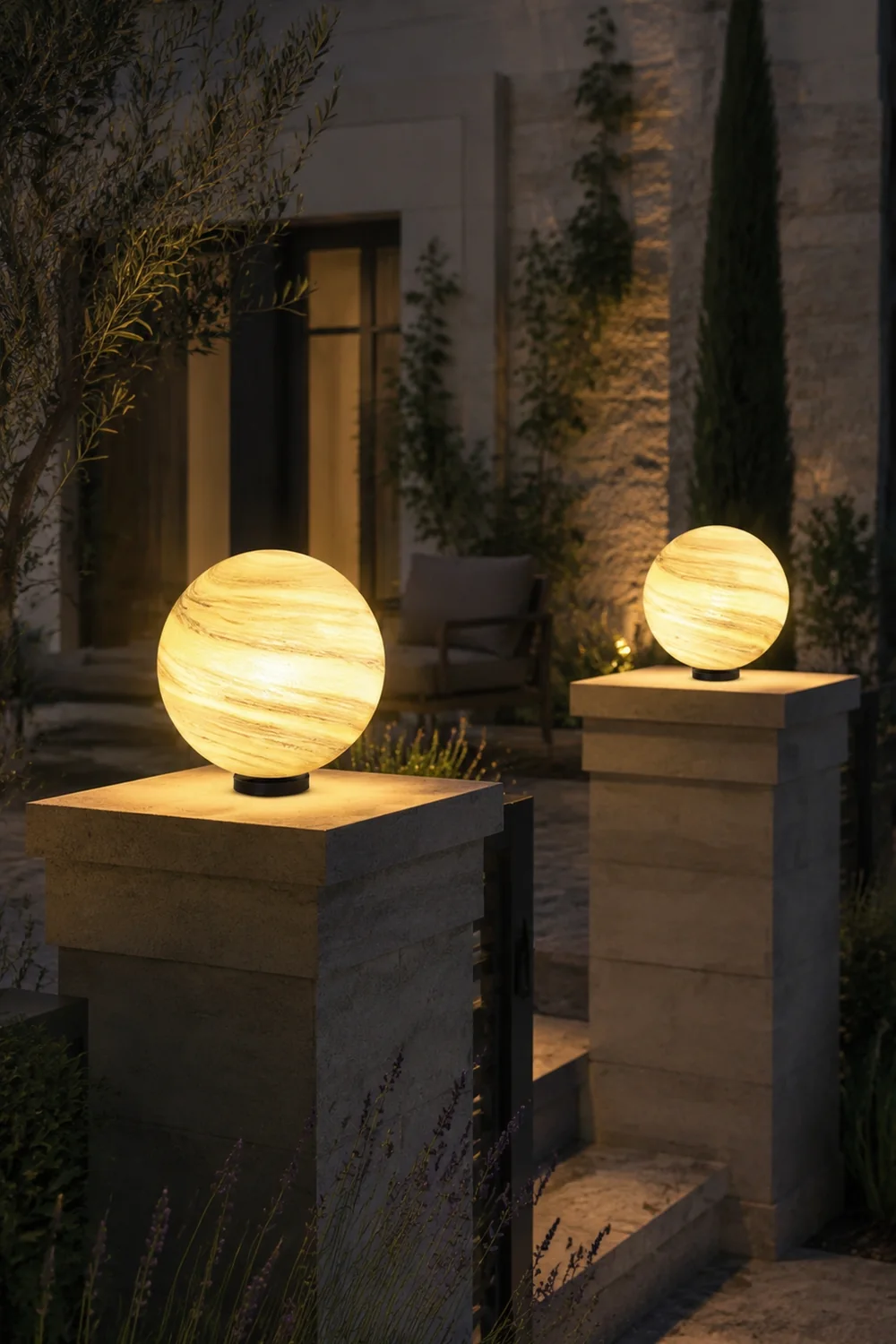 Elif Außenleuchte Solar, Mond, ∅25/30/40CM - Lumpaz