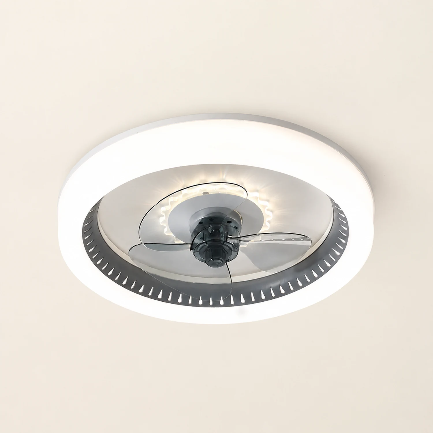 Morandi Deckenventilator mit Beleuchtung, 5 Farben, ∅50CM - Lumpaz