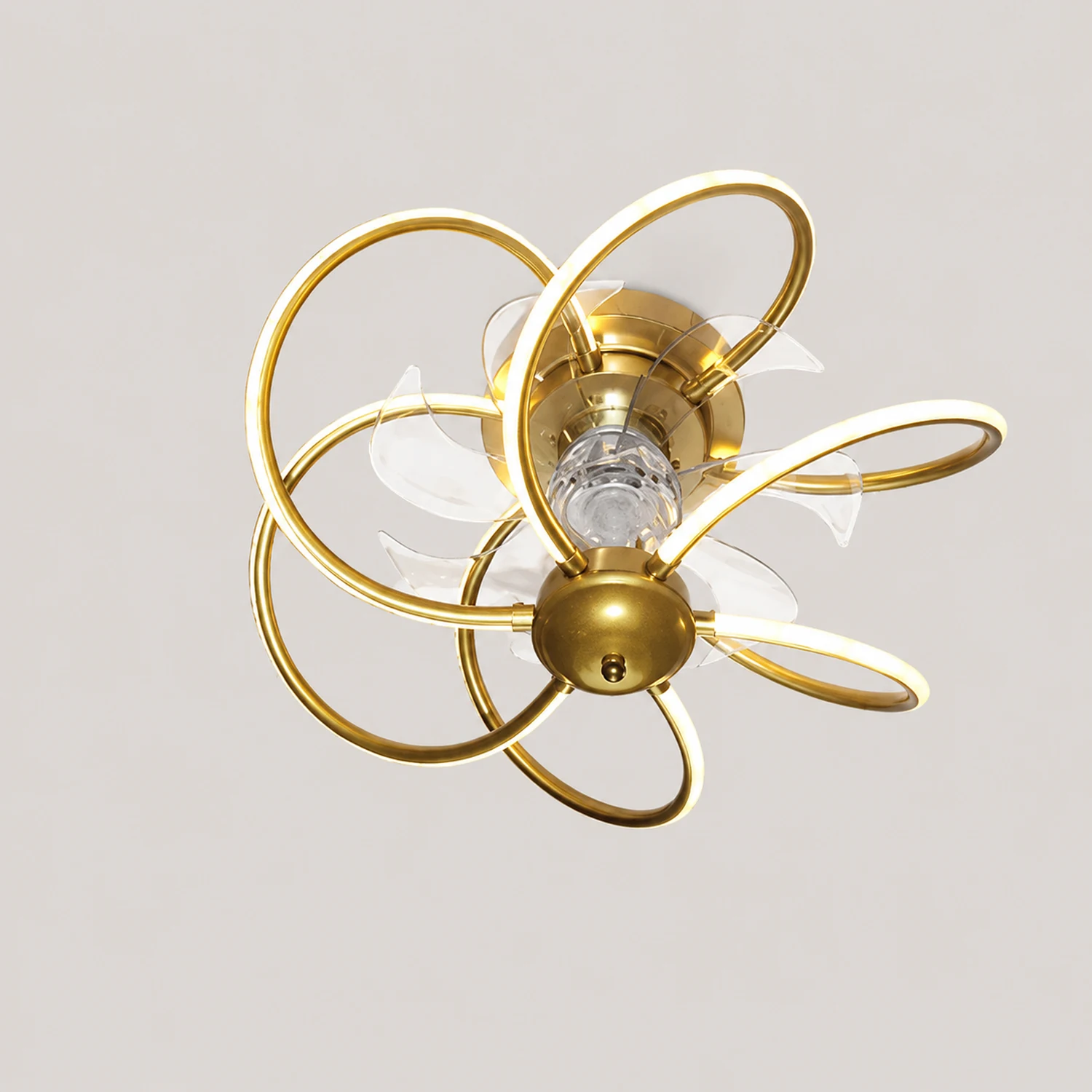 Lacey Deckenventilator mit Beleuchtung, 3 Farben, ∅50CM - Lumpaz