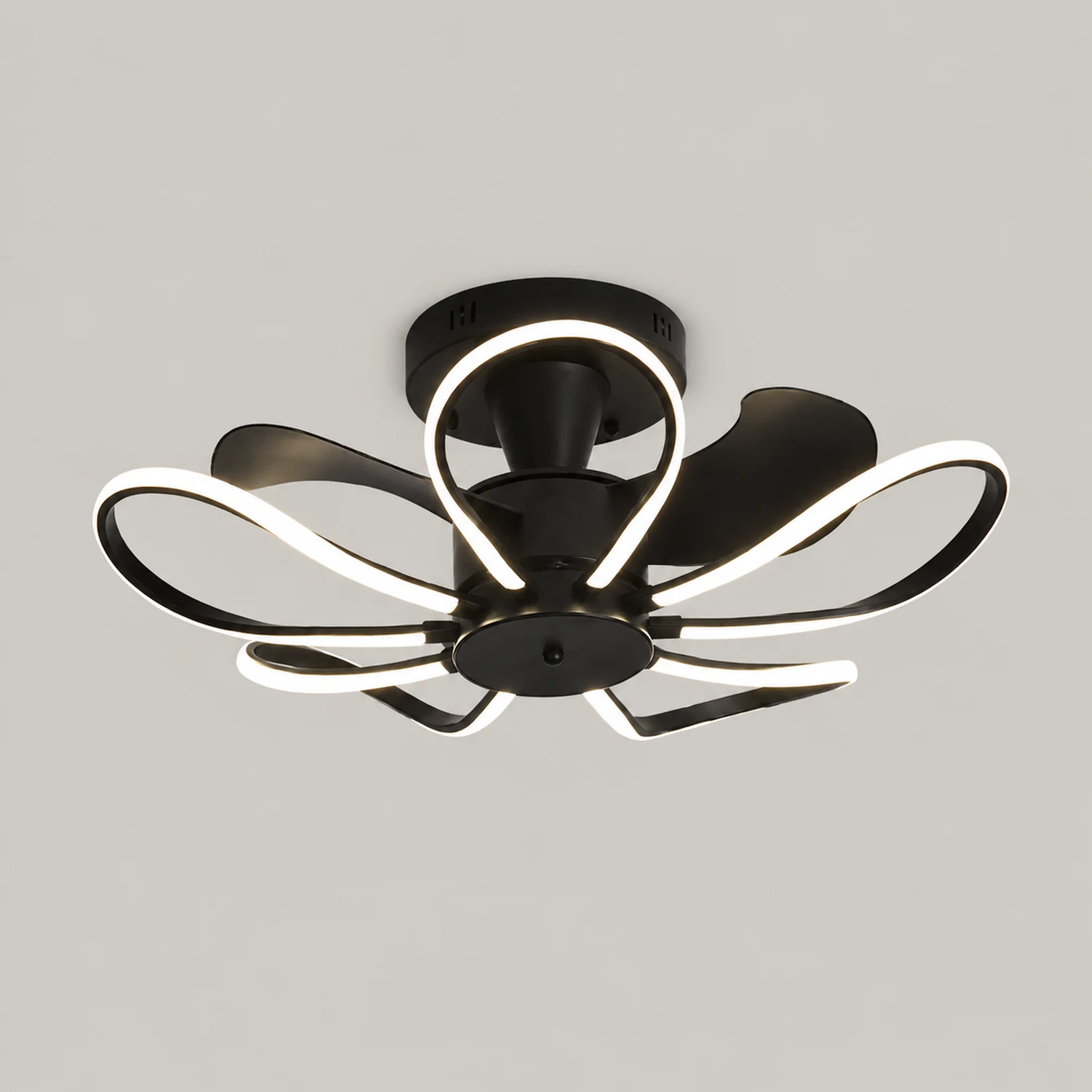 Lacey Deckenventilator mit Beleuchtung, 3 Farben, ∅65CM - Lumpaz