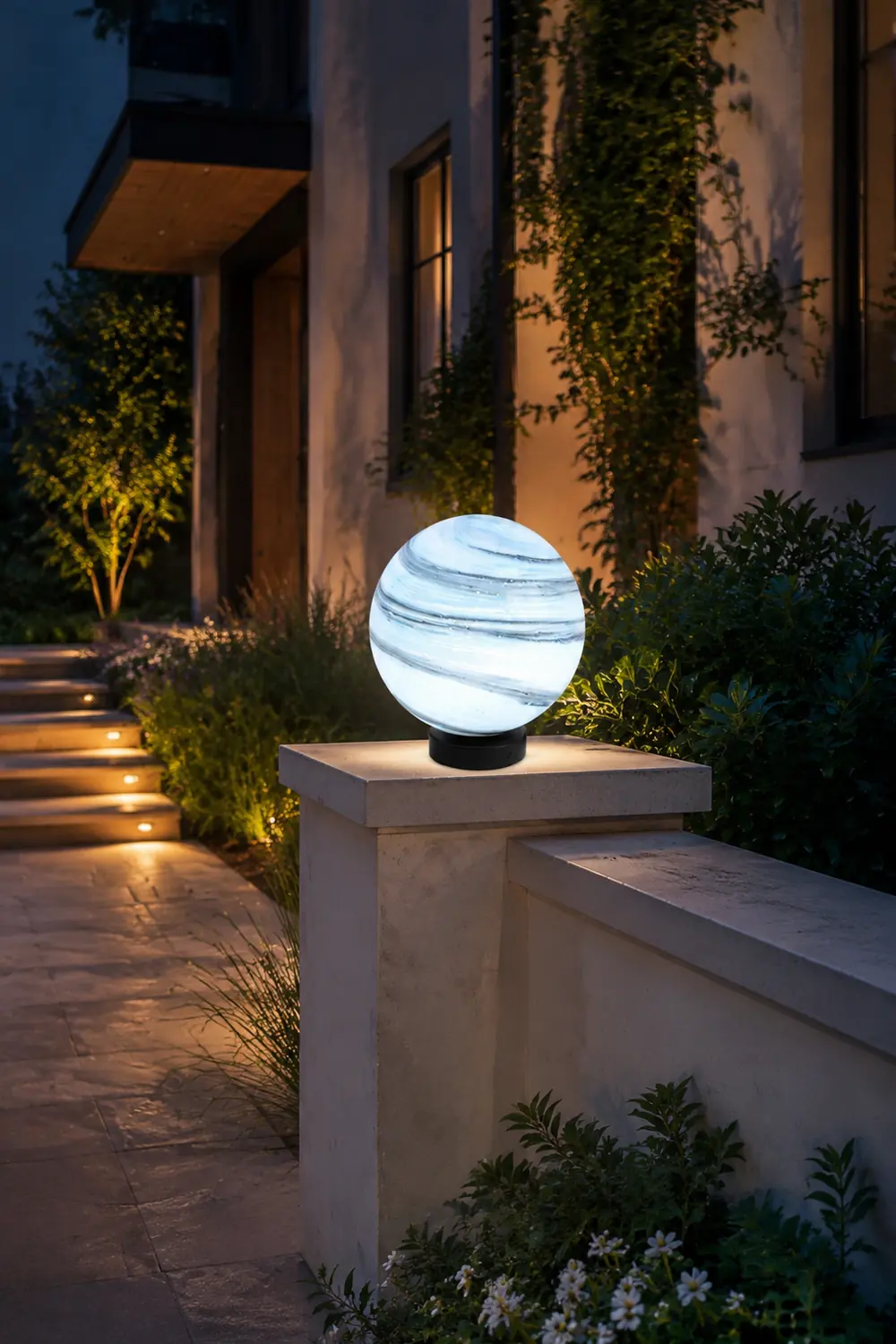 Elif Außenleuchte Solar, Mond, ∅25/30/40CM - Lumpaz