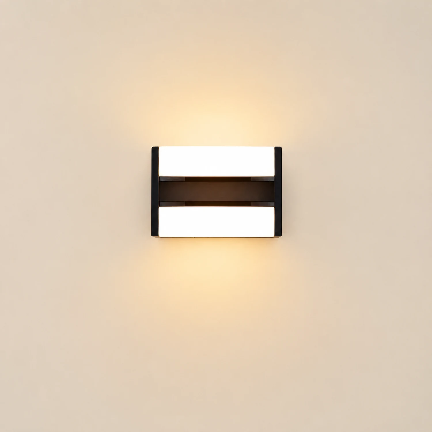 Orr Schwenkbar Außenwandleuchte Schwarz, 2-flammig, 23CM Lang - Lumpaz
