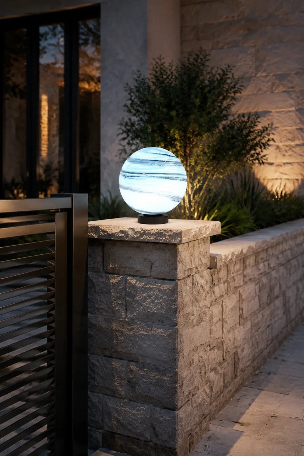 Elif Außenleuchte Solar, Mond, ∅25/30/40CM - Lumpaz