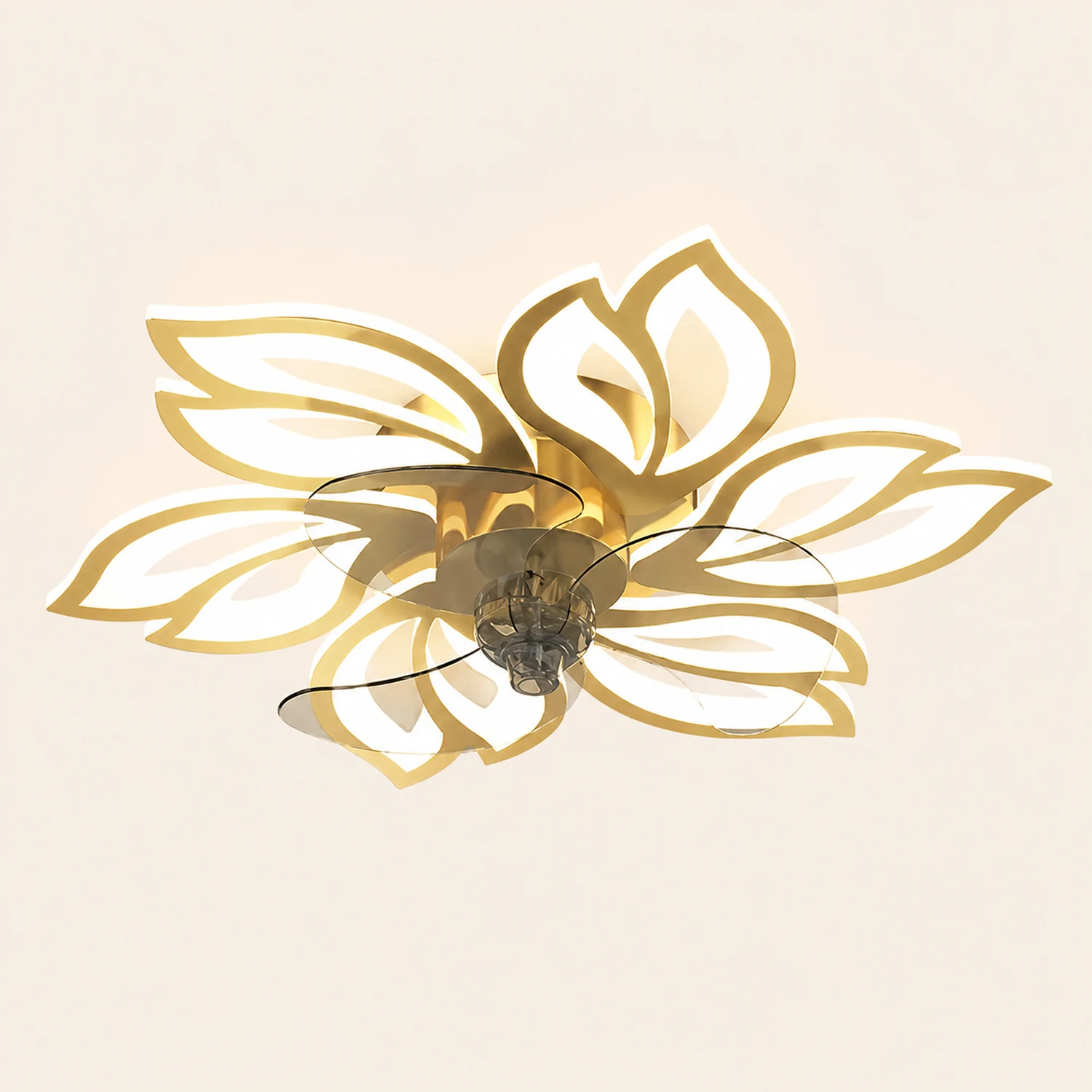 Hana Deckenventilator mit Beleuchtung, 3 Farben, ∅65/69/79CM - Lumpaz