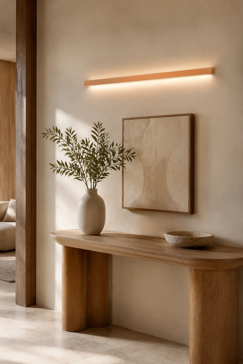 Ozawa Spiegelfront Wandleuchte Linear,1/2-flammig, 5 Größe - Lumpaz