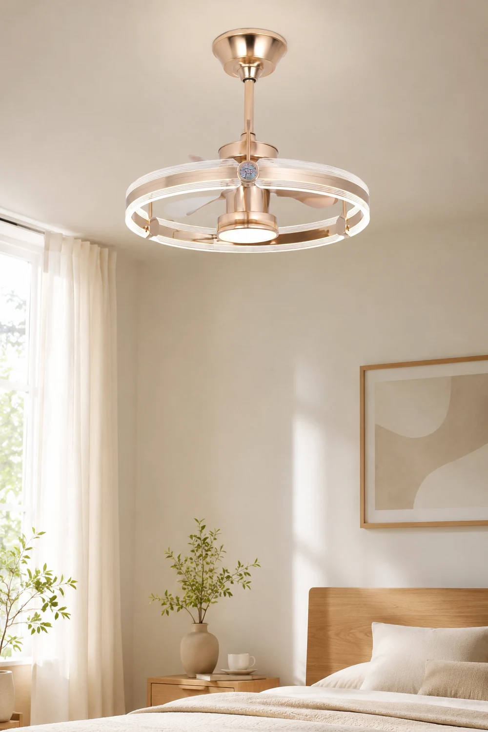 Kelley Deckenventilatoren mit Beleuchtung, 2 Stile, ∅50/60CM - Lumpaz
