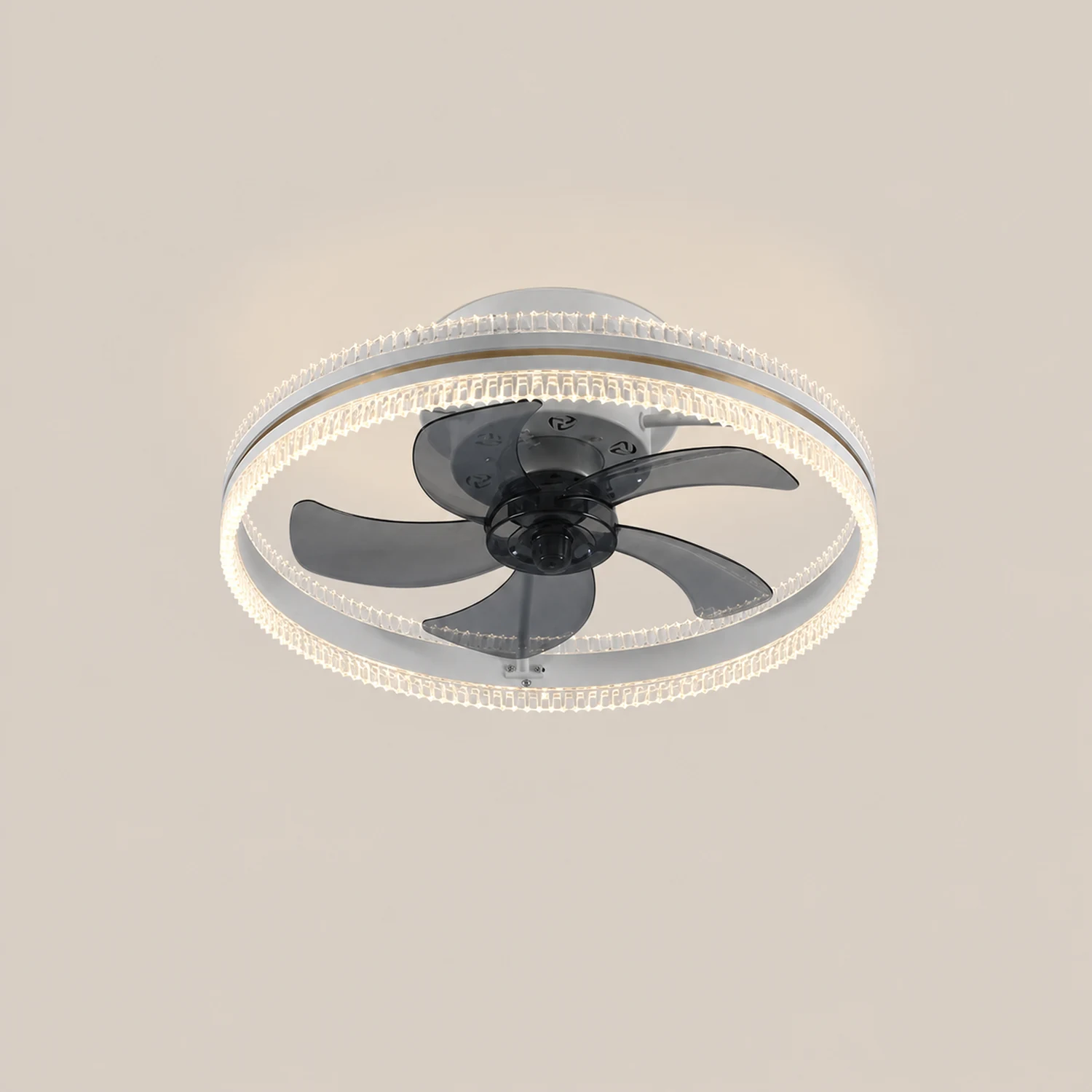 Kirsten Deckenventilator mit Beleuchtung Doppel-Licht, 4 Farben, ∅50CM - Lumpaz