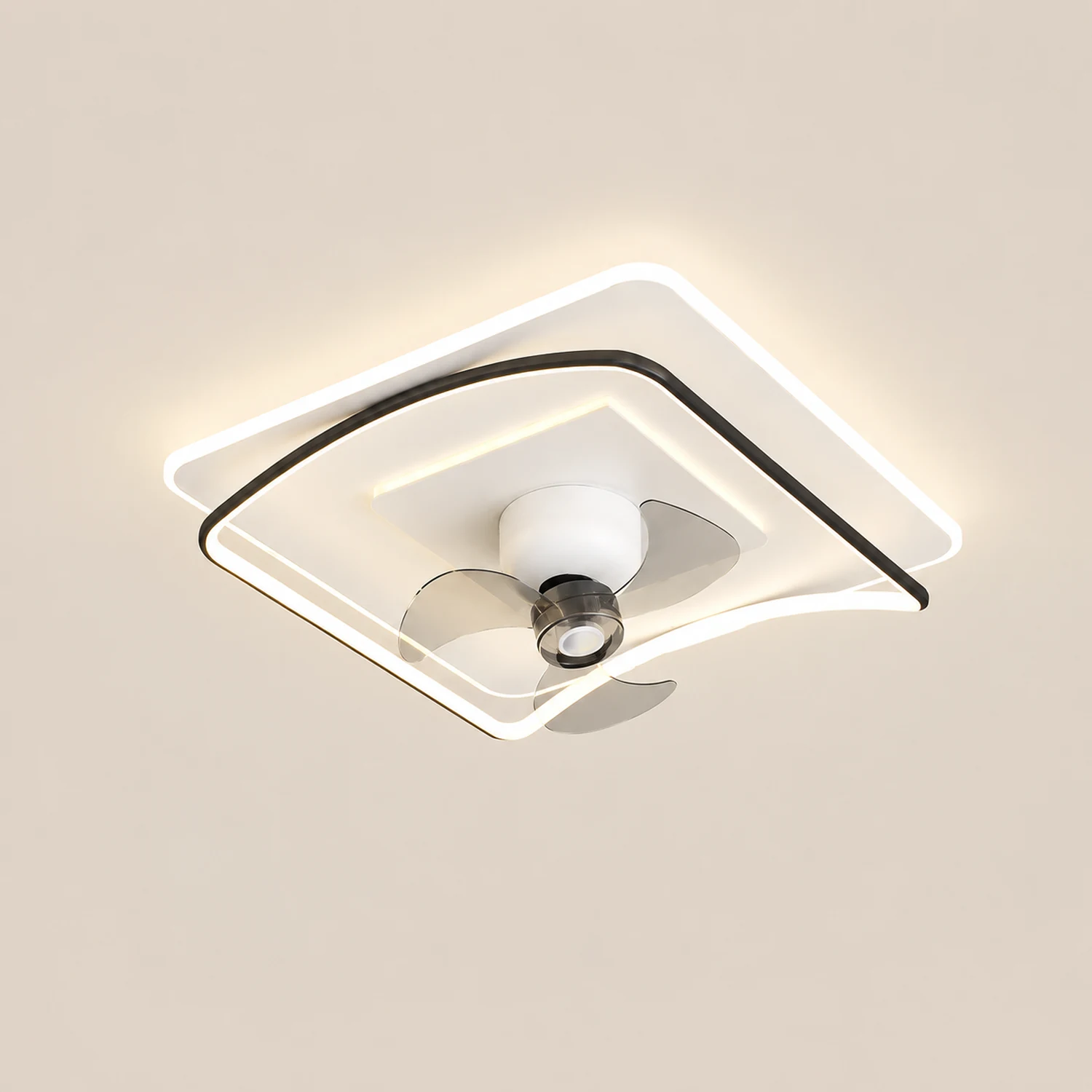 Lacey Deckenventilator mit Beleuchtung Geometrie, 3 Stile, ∅50CM - Lumpaz