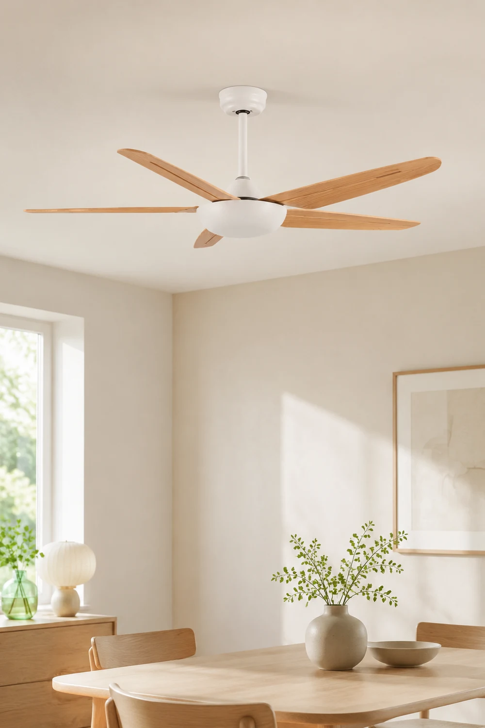 Haydn Deckenventilator 5-Blatt, 3 Farben, ∅130CM - Lumpaz