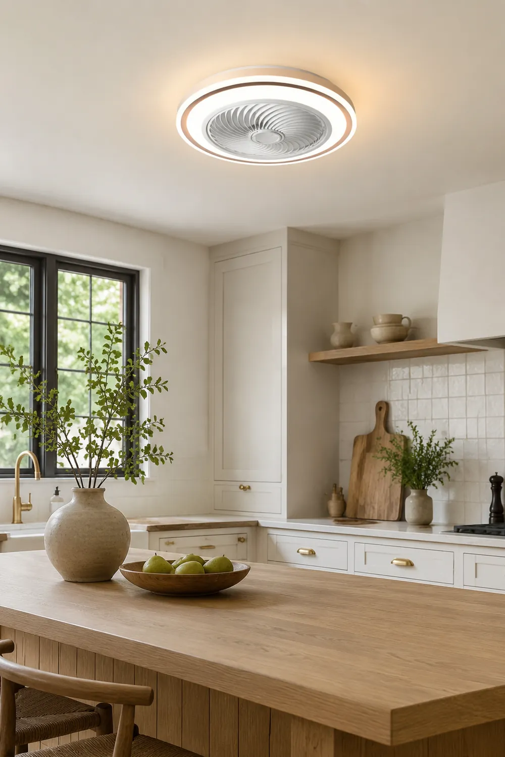 Quinn Deckenventilator mit Beleuchtung, 5 Farben, ∅48CM - Lumpaz