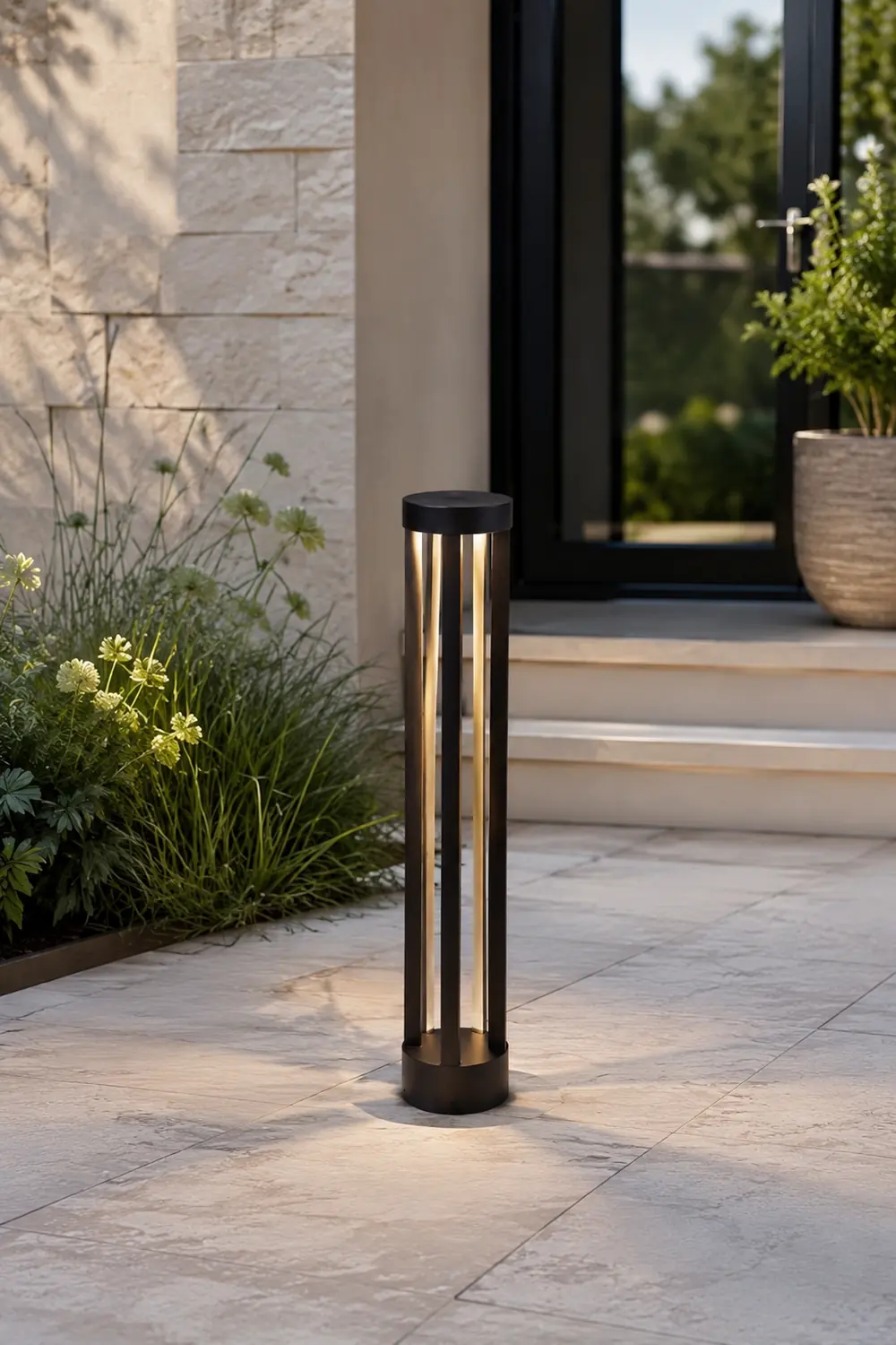 Pena Außen Pollerleuchte Solar, Minimalist, 30/40/60/80CM Lang - Lumpaz