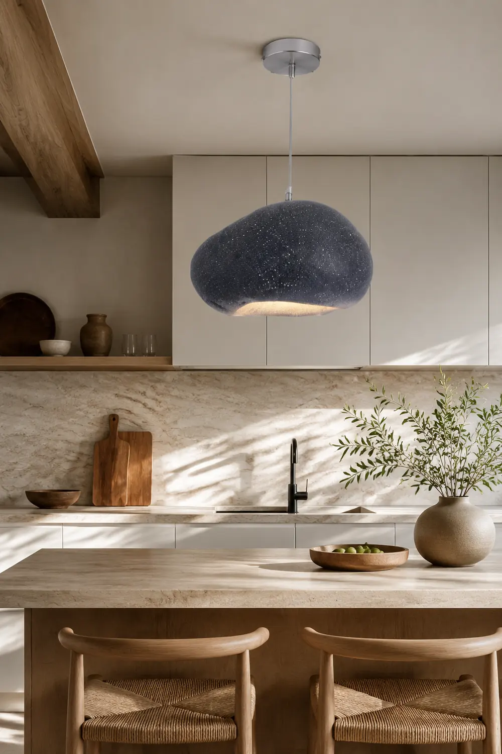 Byers Pendelleuchte Brot Form, 4 Farben, ∅ 35CM - Lumpaz