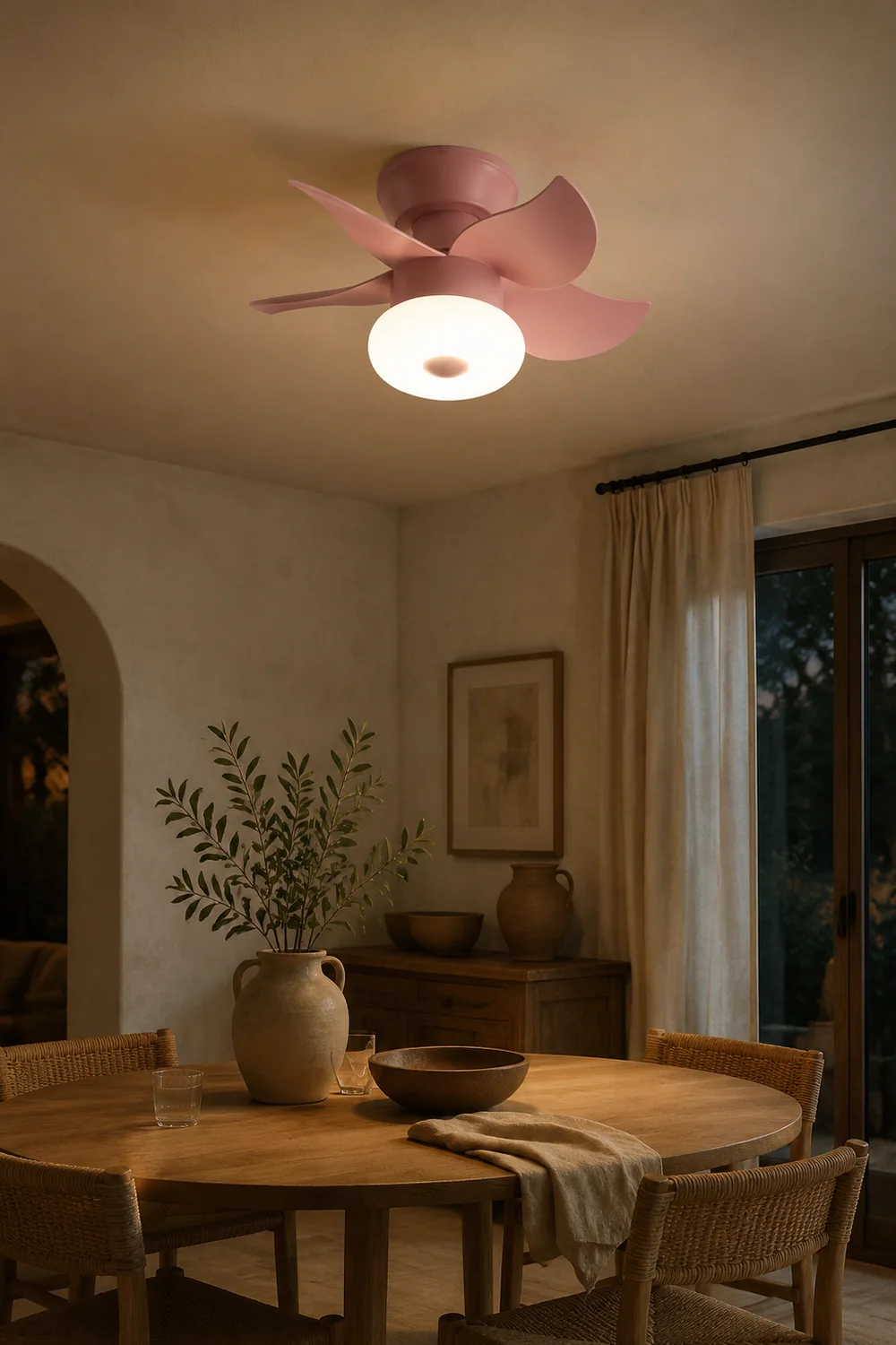 Morandi Deckenventilator mit Beleuchtung 5-Blatt, 3 Farben, ∅60CM - Lumpaz