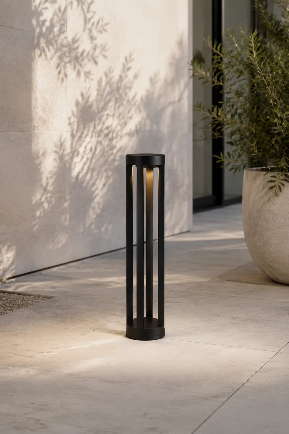 Pena Außen Pollerleuchte Solar, Minimalist, 30/40/60/80CM Lang - Lumpaz