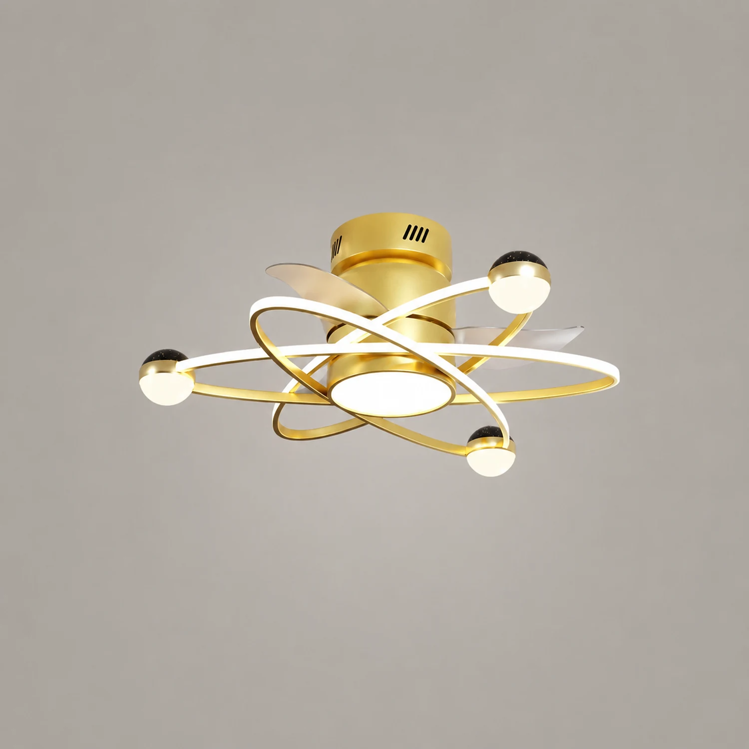 Kelley Deckenventilator mit Beleuchtung, 3 Farben, ∅65CM - Lumpaz