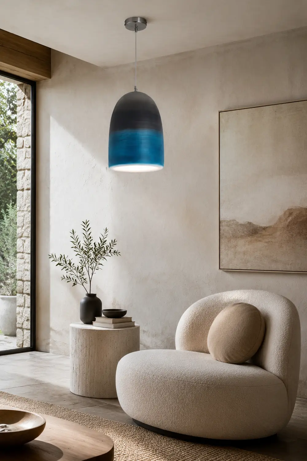 Zaid Pendelleuchte, 3 Farben, ∅ 28CM - Lumpaz