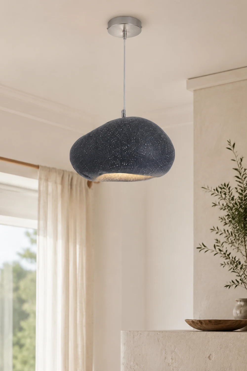 Byers Pendelleuchte Brot Form, 4 Farben, ∅ 35CM - Lumpaz
