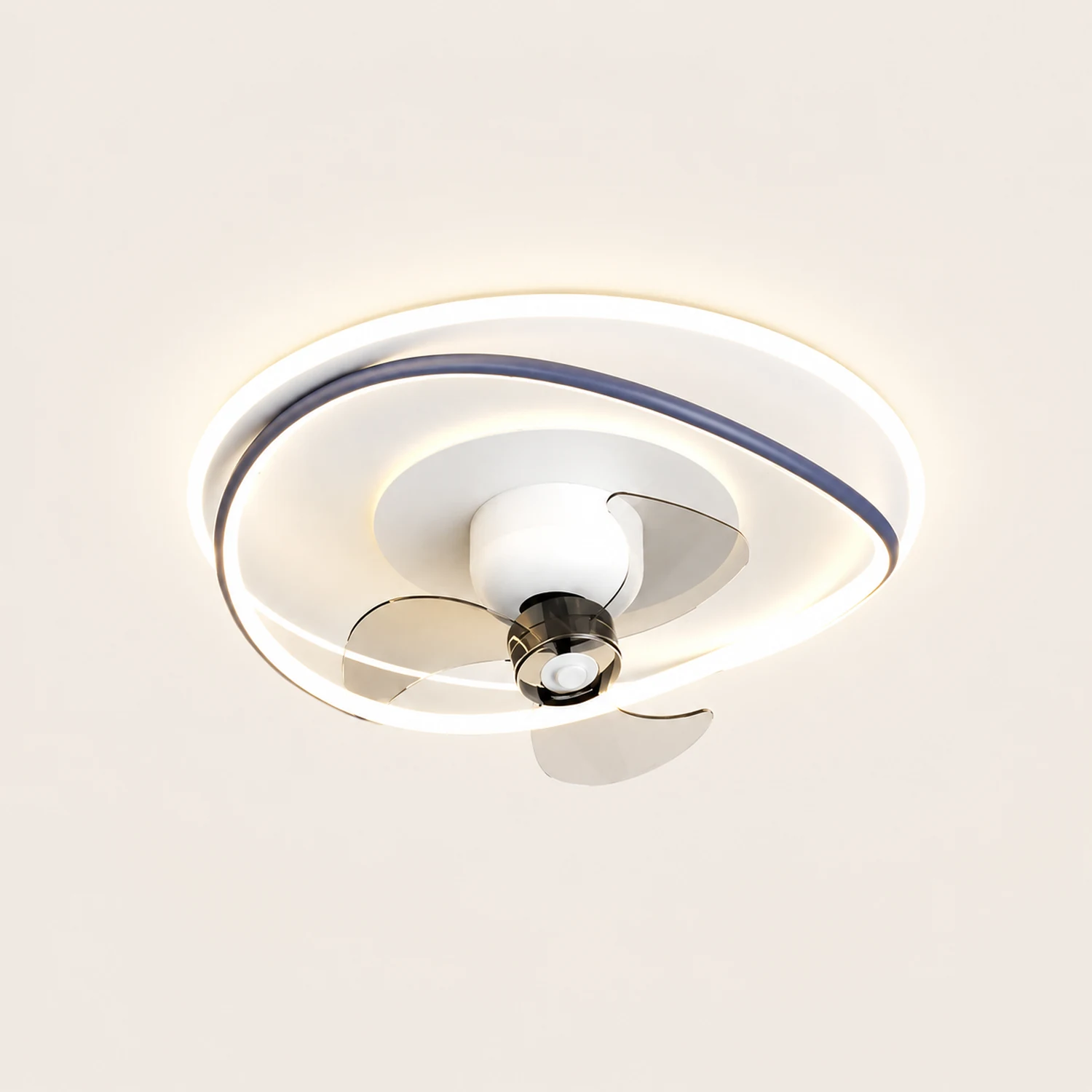 Lacey Deckenventilator mit Beleuchtung Geometrie, 3 Stile, ∅50CM - Lumpaz