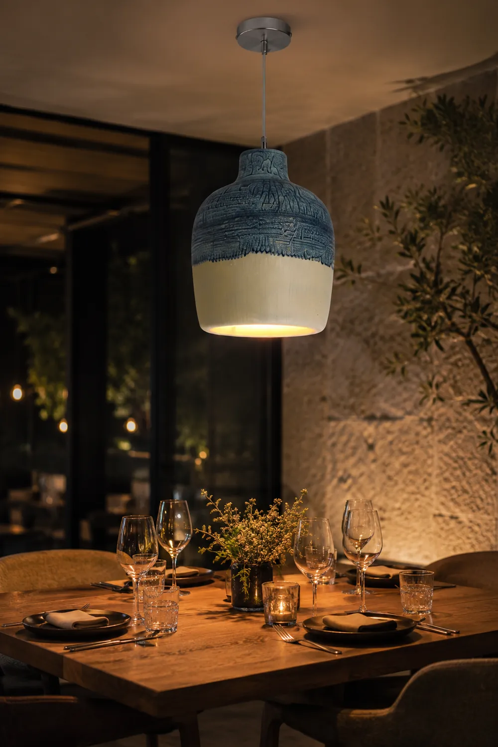 Byers Pendelleuchte Krug Form Harz, 4 Farben, ∅ 30CM - Lumpaz