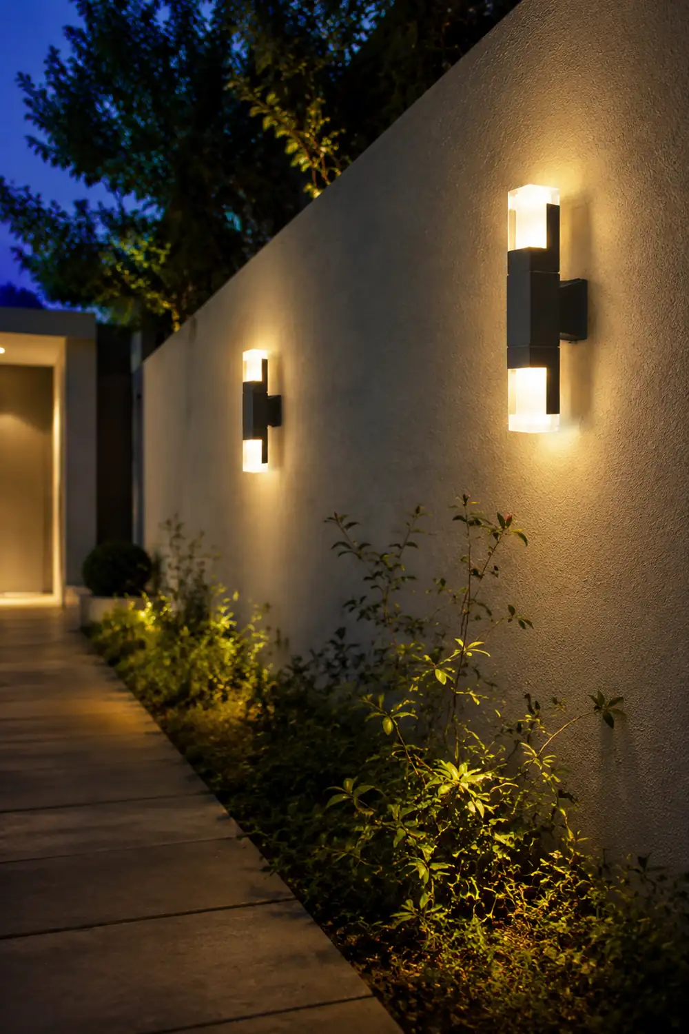 Orr Außenwandleuchte Wasserdicht, Sensor, Dauerlicht, 4 Stile - Lumpaz