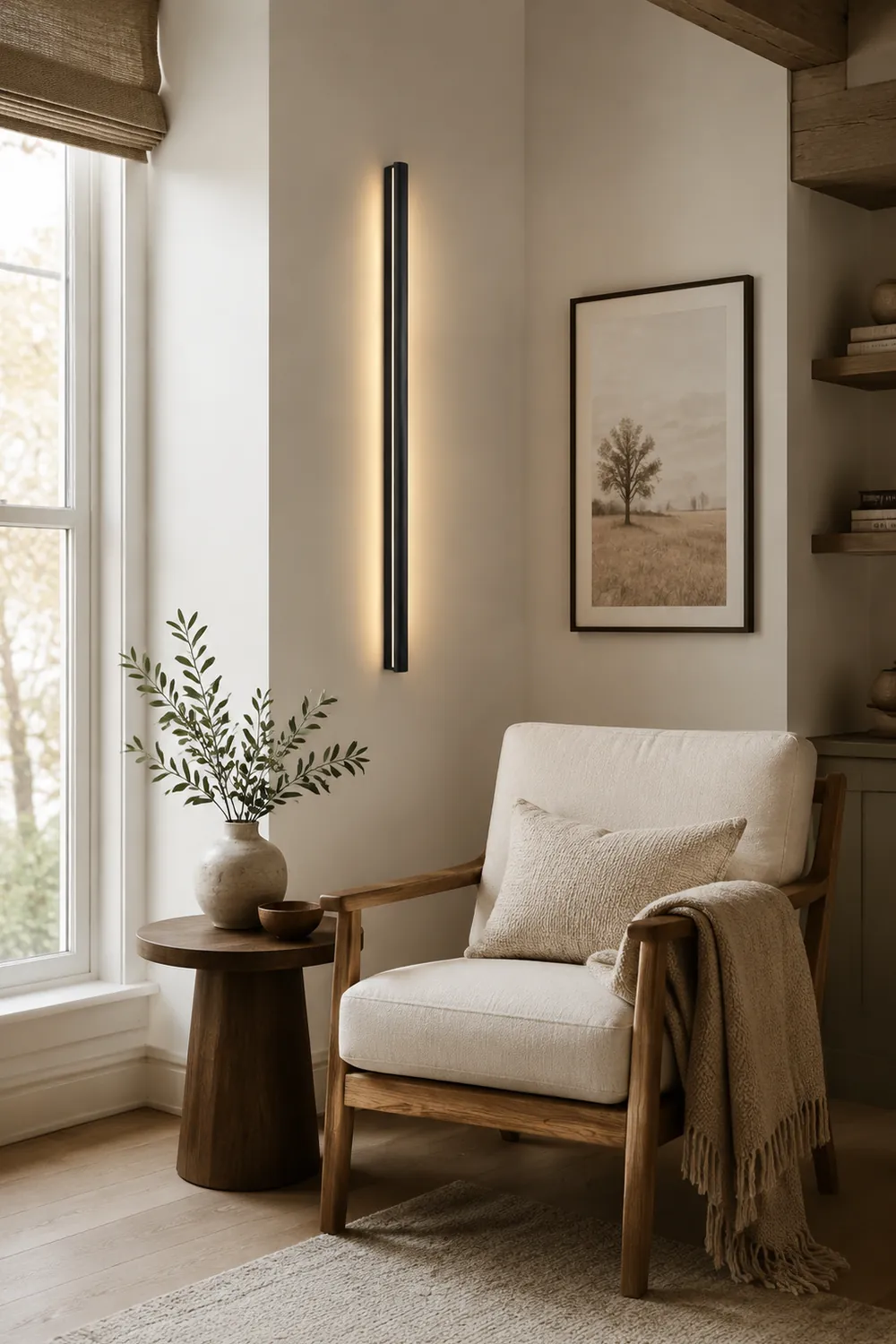 Edge Bar Spiegelfront Wandleuchte Schwarz，61CM/80CM/99CM/119CM lang - Lumpaz