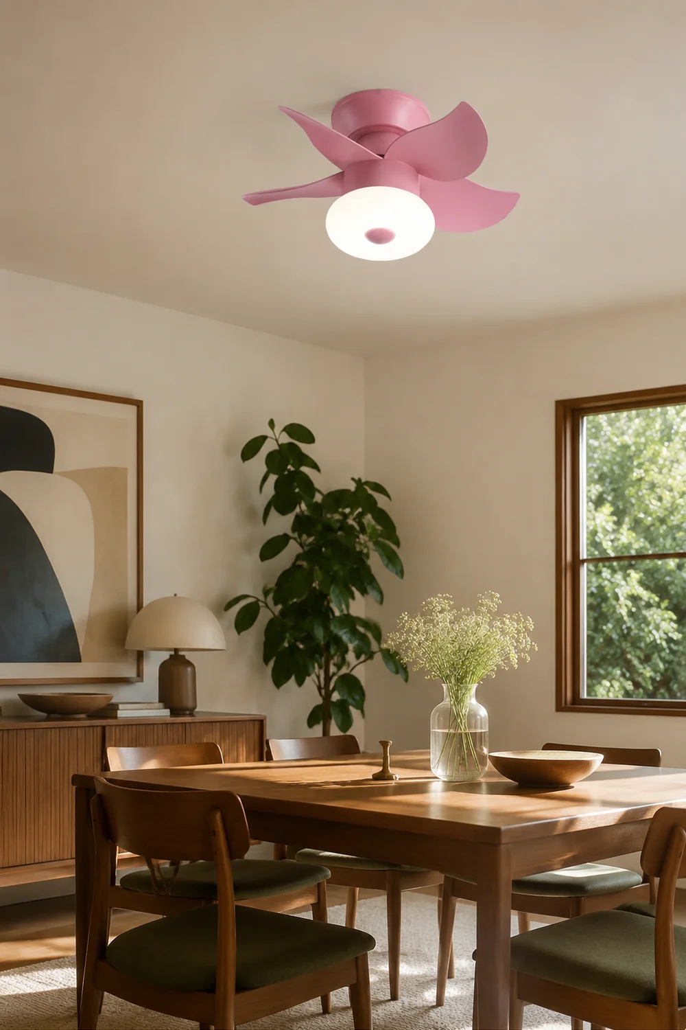 Morandi Deckenventilator mit Beleuchtung 5-Blatt, 3 Farben, ∅60CM - Lumpaz