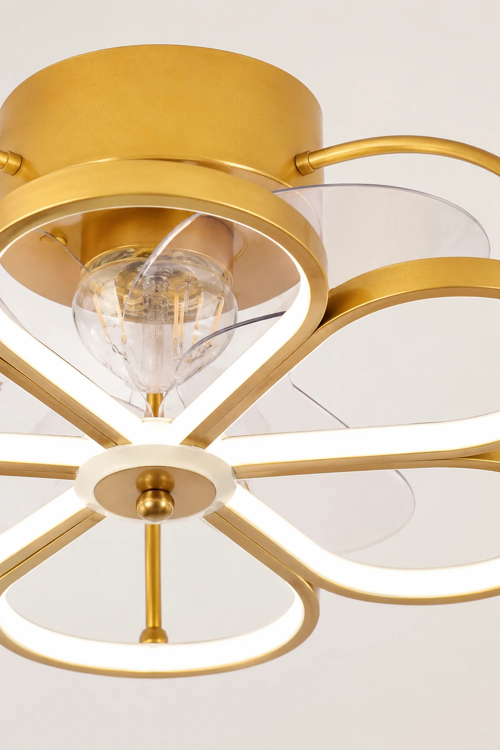 Hana Deckenventilator mit Beleuchtung, 3 Stile, ∅50CM - Lumpaz
