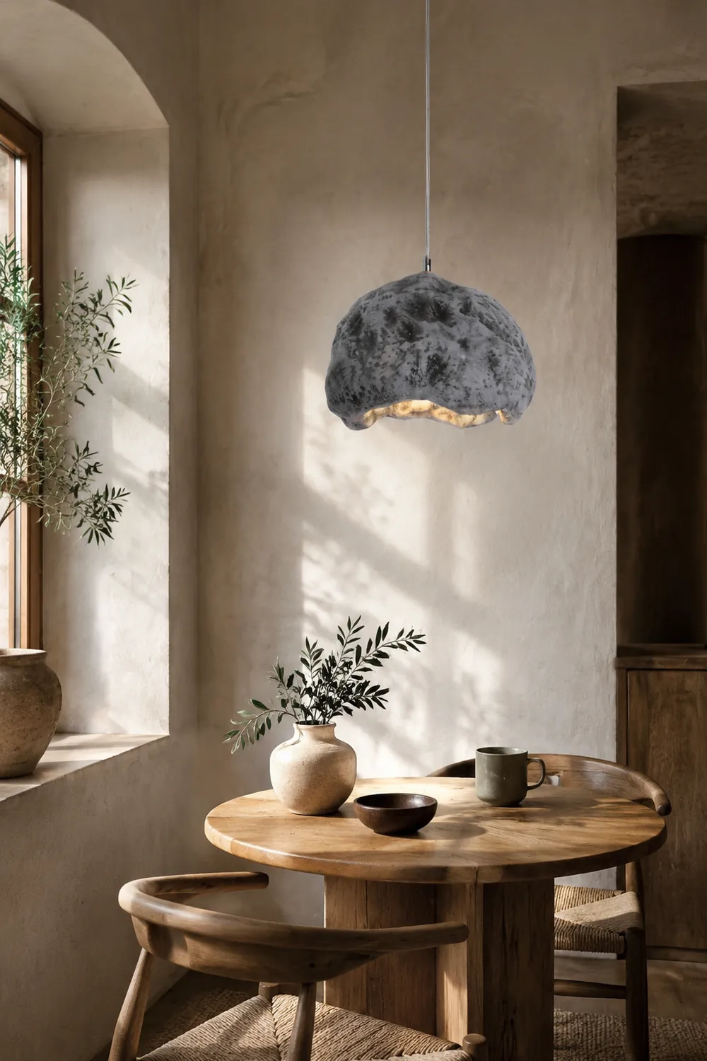 Byers Pendelleuchte Unregelmäßige Form Harz, 3 Farben, ∅30CM - Lumpaz