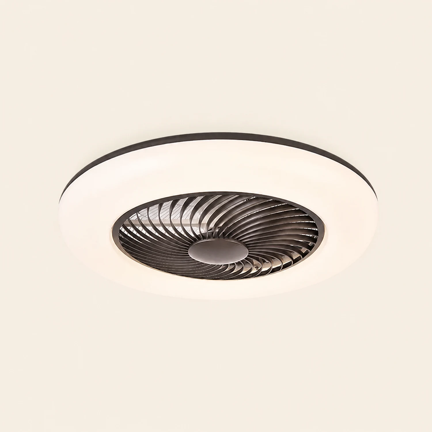 Edge Deckenventilator mit Beleuchtung, 4 Farben, ∅55CM - Lumpaz