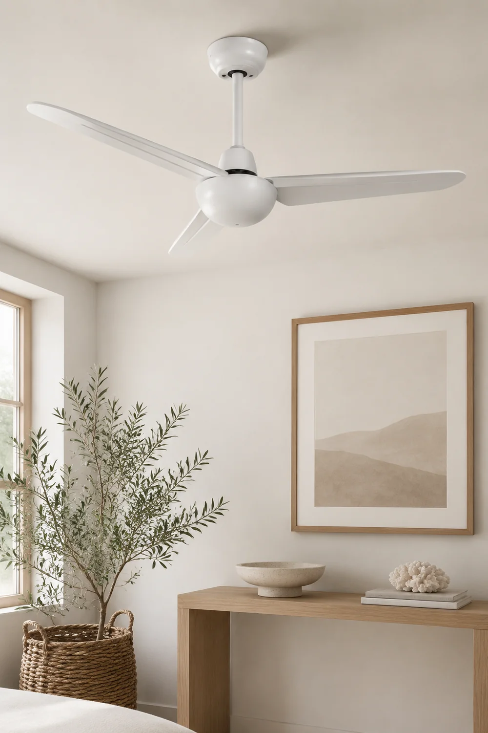 Haydn Deckenventilator 3-Blatt, 3 Farben, ∅106cm - Lumpaz