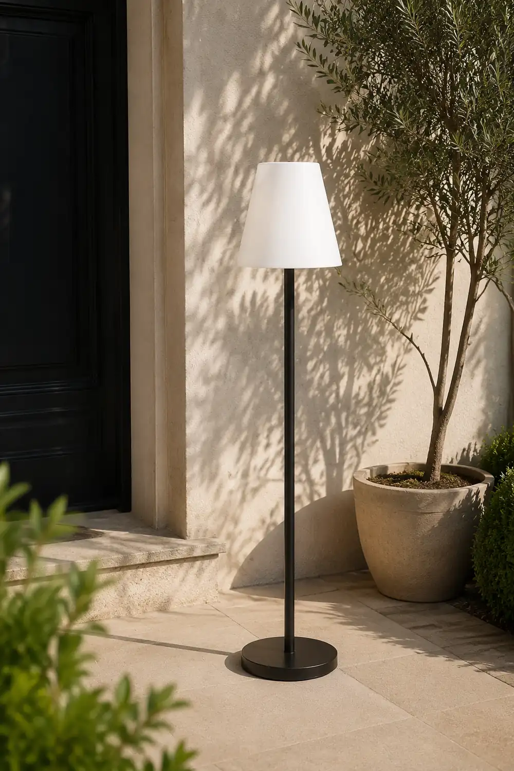 Eryn RGB Außenstehleuchte, Solar, 74/116/153CM Lang - Lumpaz