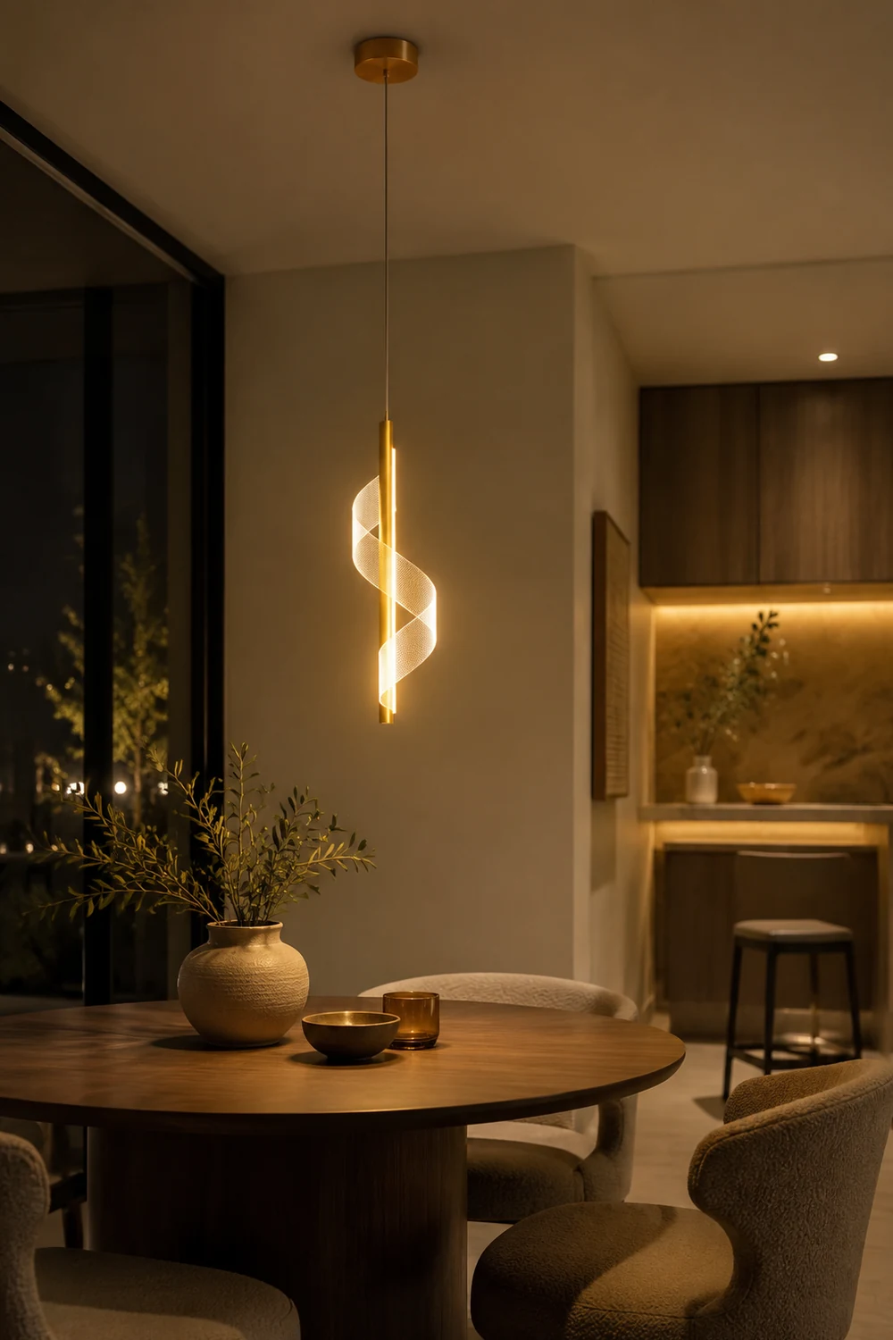 Nordic Metal Bedside Chandelier Pendelleuchte für Schlafzimmer - Lumpaz