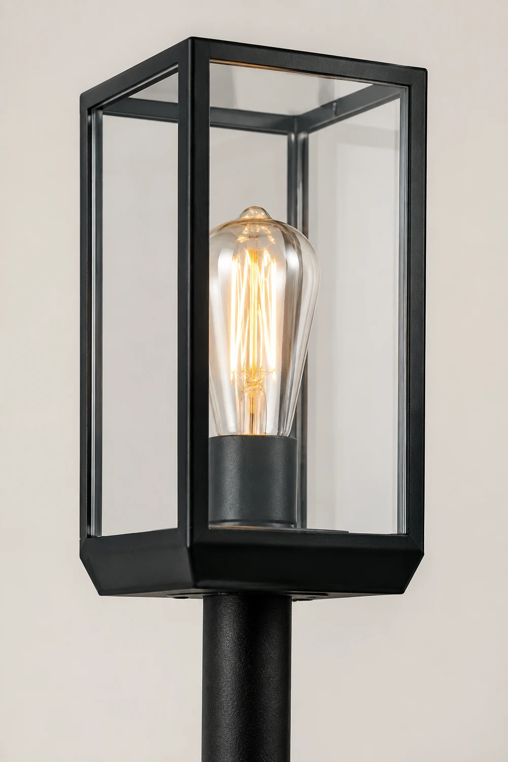 Pena Außen-Pollerleuchte Solar, Aluminium & Glas, 75CM Lang - Lumpaz
