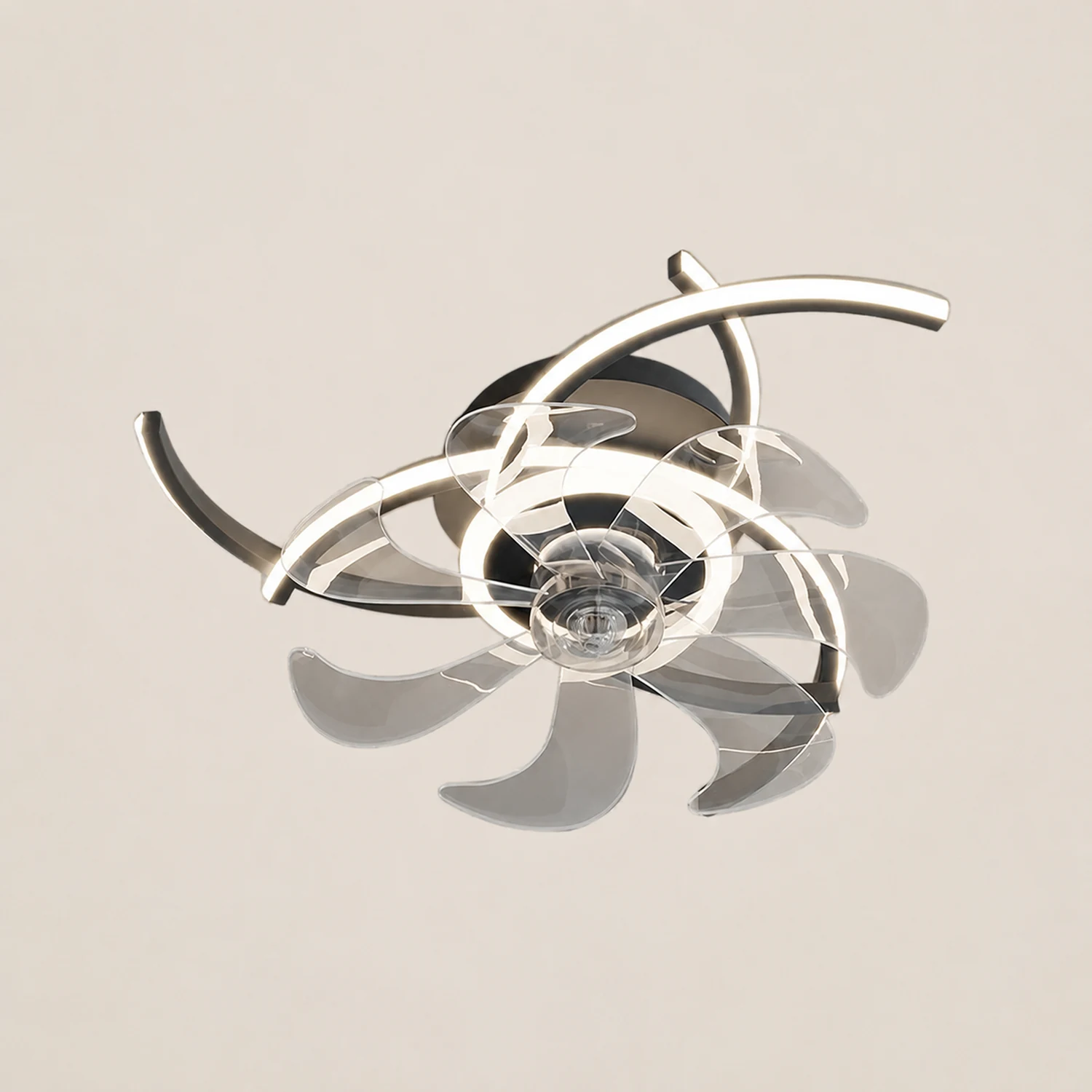 Lacey Deckenventilator mit Beleuchtung, 4 Stile, ∅52CM - Lumpaz