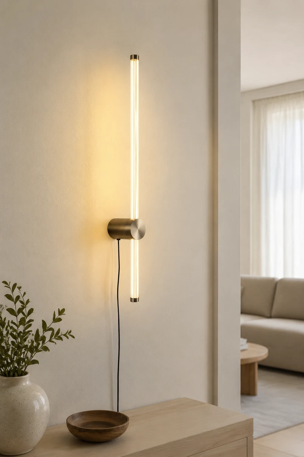 Edge Innenwandleuchte Kupfer & Nickel, 60/80CM Lang - Lumpaz