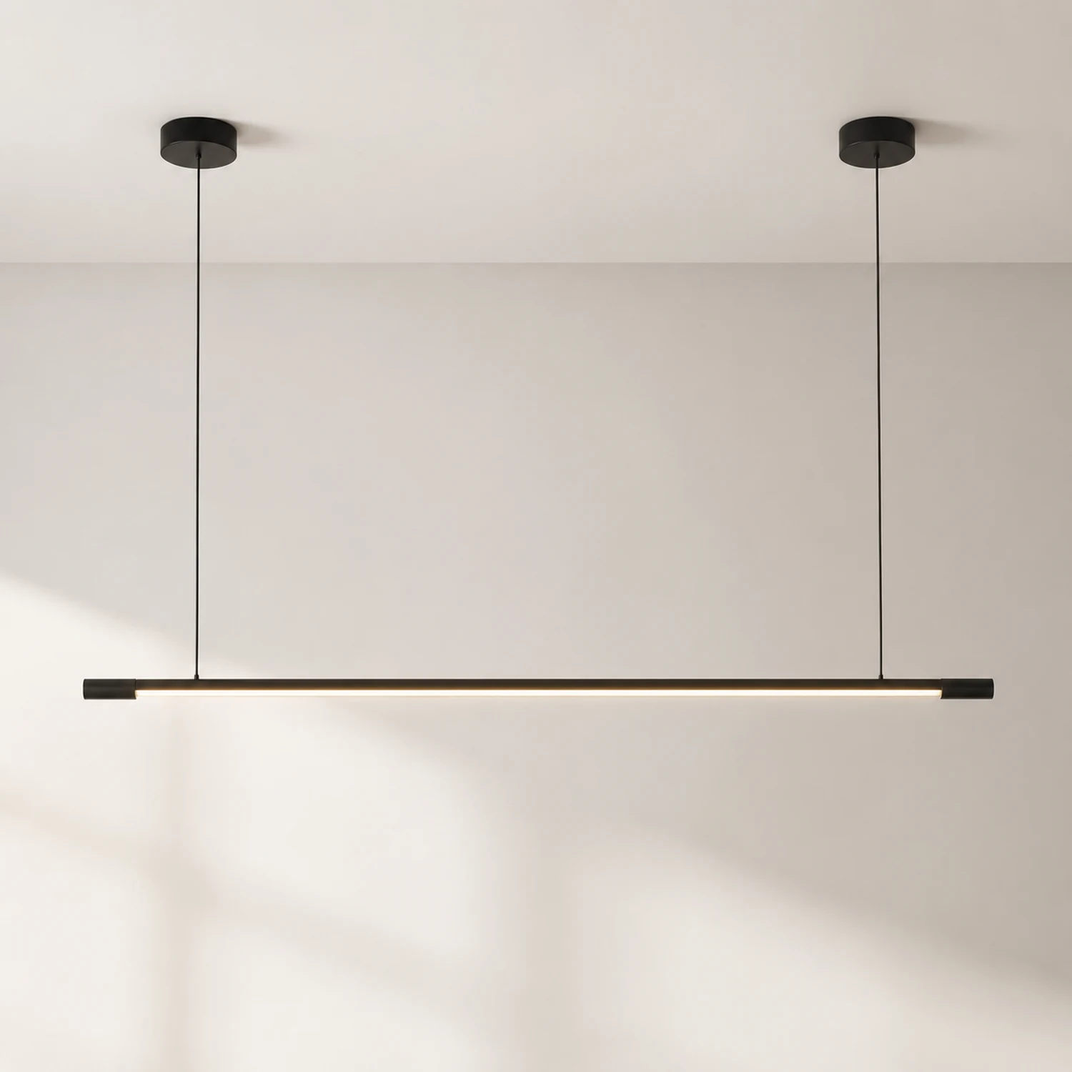 Edge Pendelleuchte Schwarz, 60/80/100/120/140CM Lang - Lumpaz