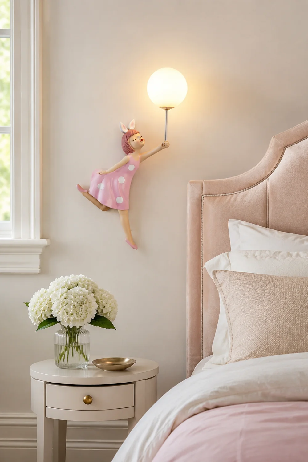 Minori Wandleuchte Rosa, 2 Stile, 49CM Lang - Lumpaz