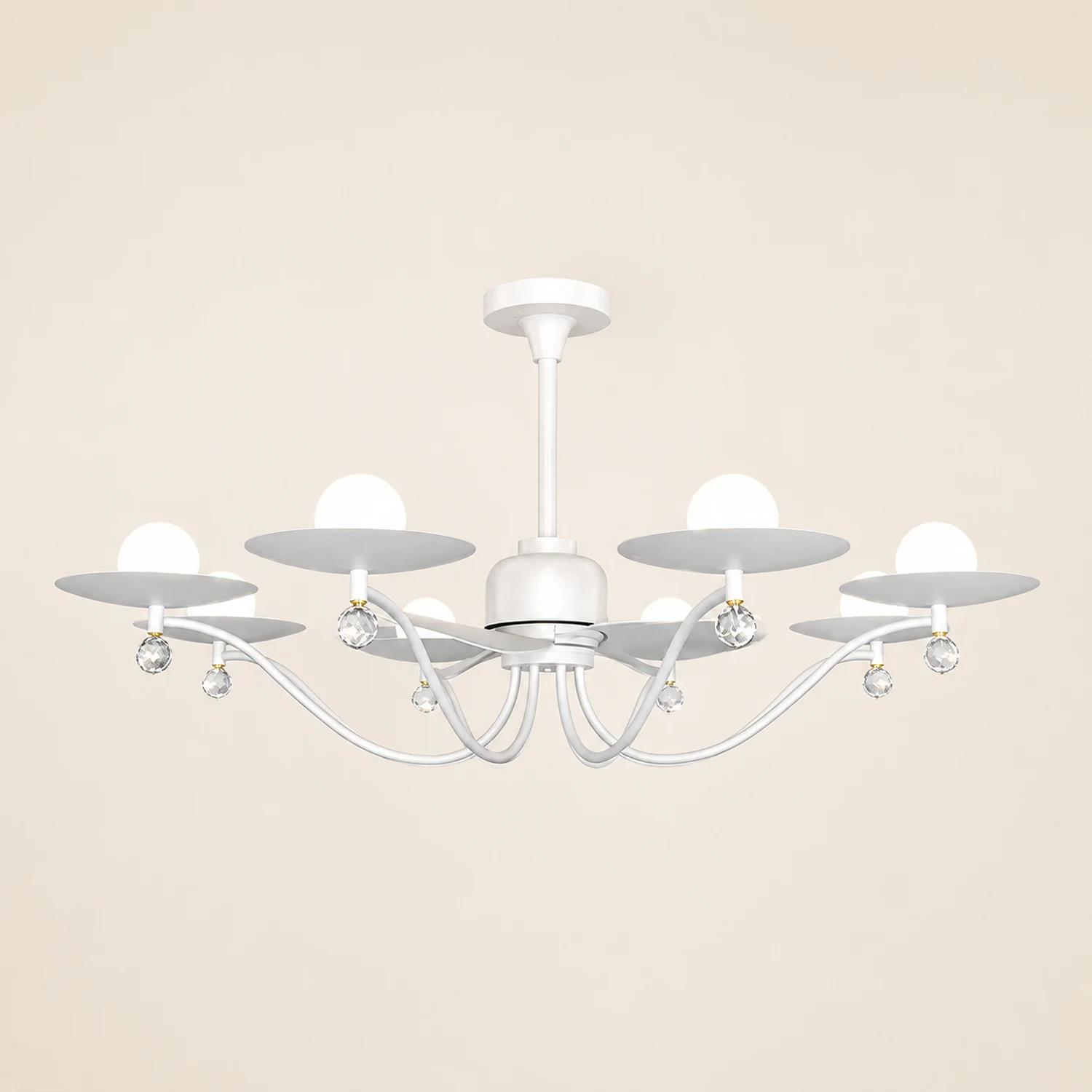 Carins Deckenventilator mit Beleuchtung, ∅110CM - Lumpaz