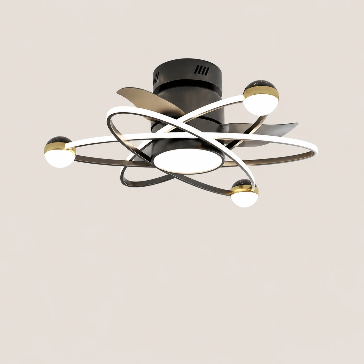 Kelley Deckenventilator mit Beleuchtung, 3 Farben, ∅65CM - Lumpaz