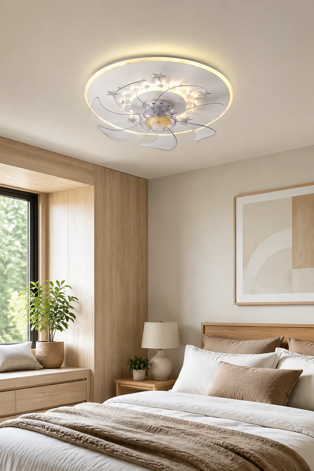 Minori Deckenventilator mit Beleuchtung, 5 Stile, ∅41/47/48cm - Lumpaz
