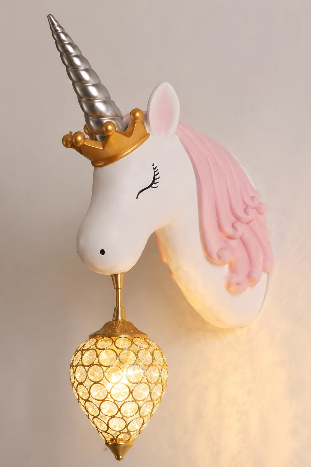 Minori Wandlecuhte Einhorn Rosa & Blau, 40/56CM Lang - Lumpaz