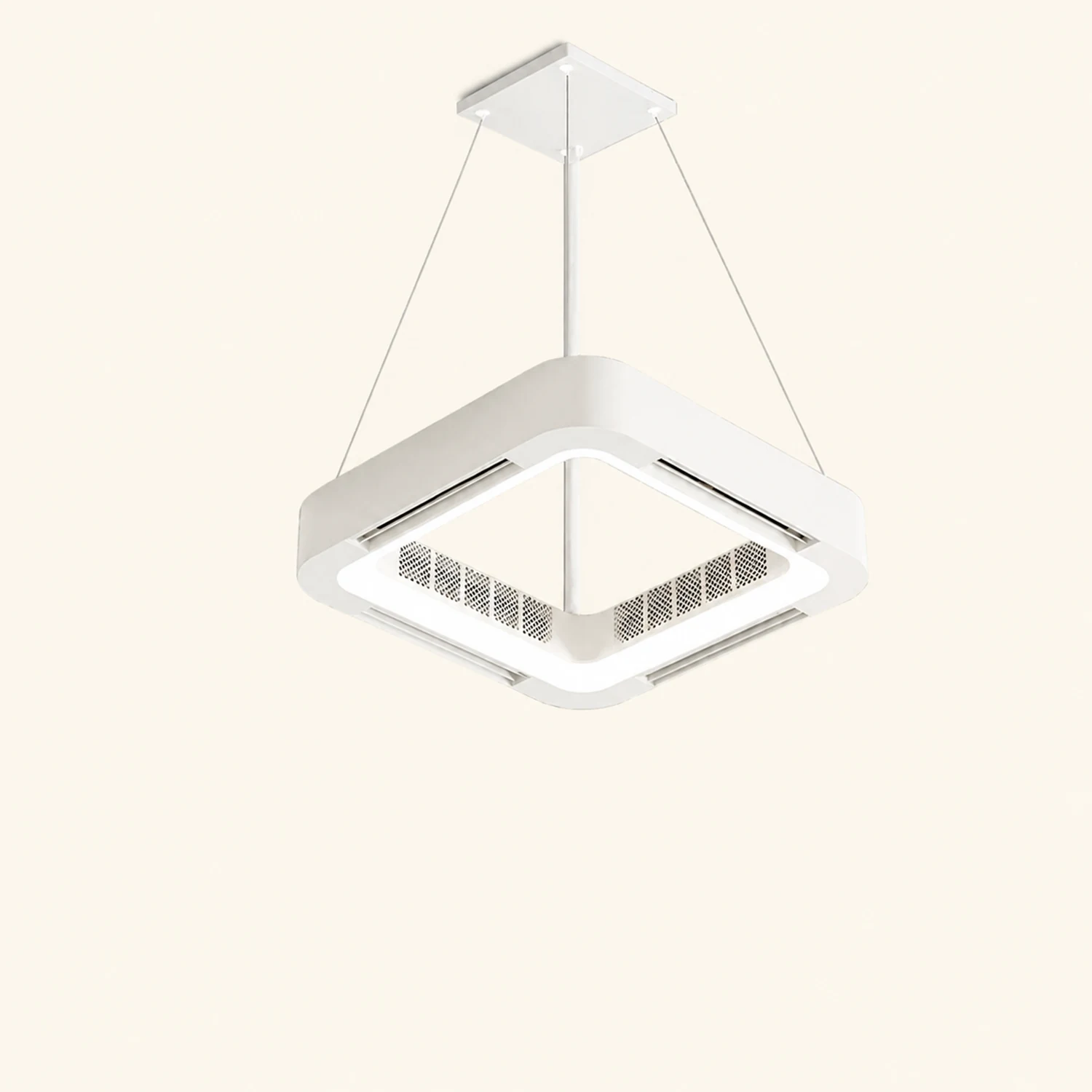 Quinn Deckenventilator mit Beleuchtung Weiß, 2 Stile, ∅58CM - Lumpaz