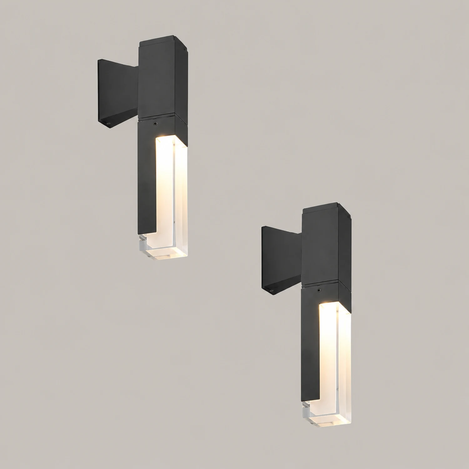 Orr Außenwandleuchte Wasserdicht, Sensor, Dauerlicht, 4 Stile - Lumpaz
