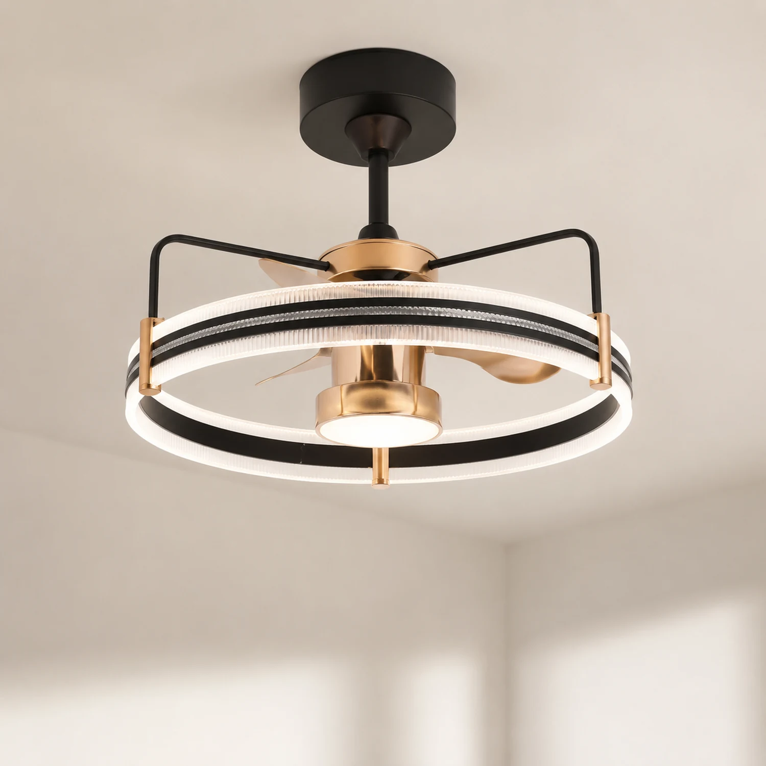 Kelley Deckenventilator mit Beleuchtung, 2 Stile, ∅60CM - Lumpaz