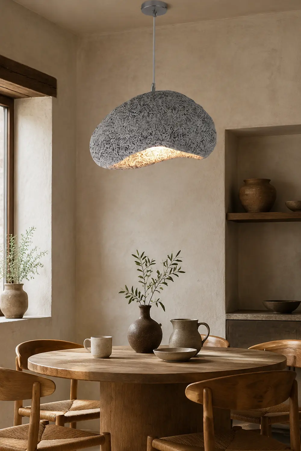 Byers Pendelleuchte Brot Form, 2 Farben, ∅ 45CM - Lumpaz